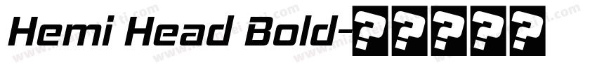 Hemi Head Bold字体转换